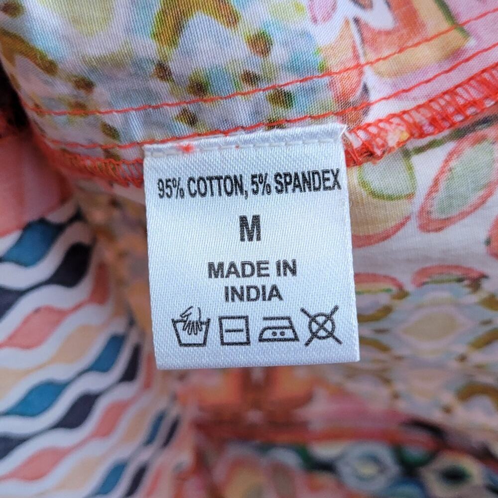 Nina Raynor Delray Beach Florida Shirtdress Patchwork size Medium - Picture 7 of 8